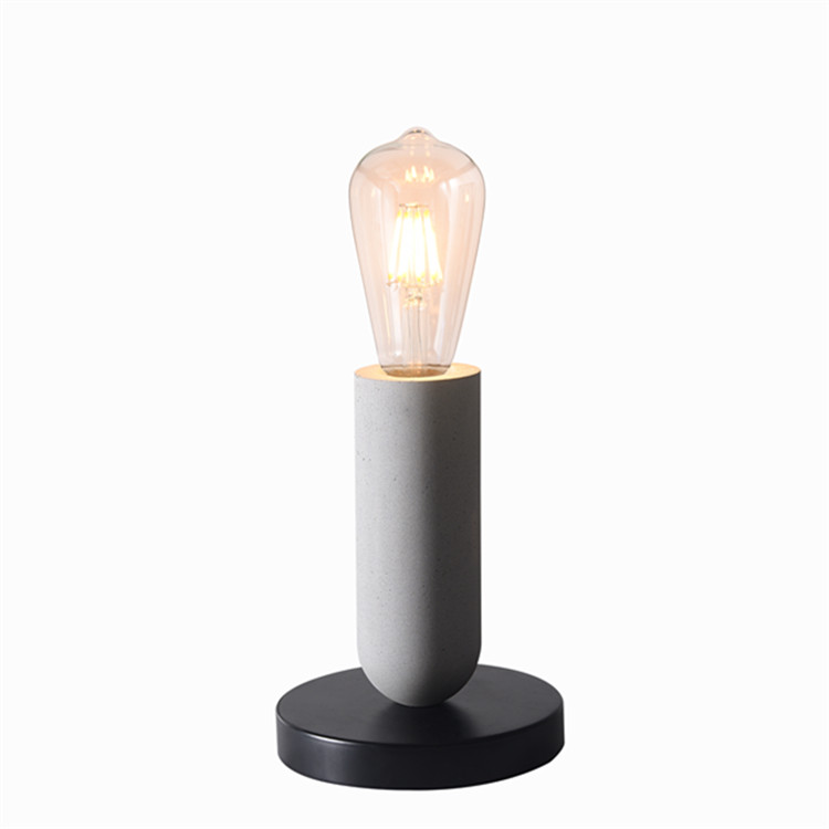 CT-7017 Concrete Grey Bedside Reading Table Lamp