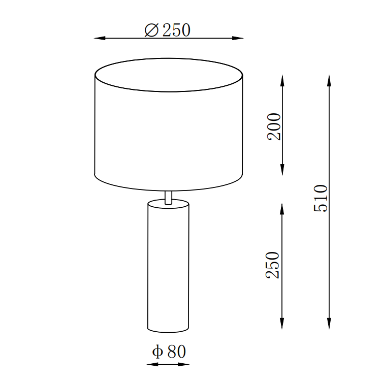 CT-7011 Textured Cement Desk Lamp Fabric Shape Table Light