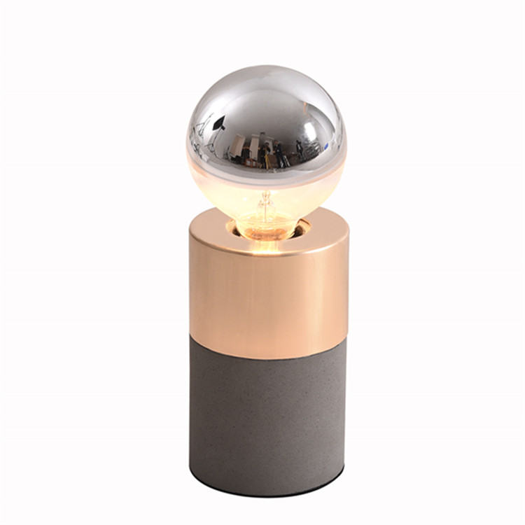 CT-7012 Contemporary Concrete Side Table Lamp For Bedroom