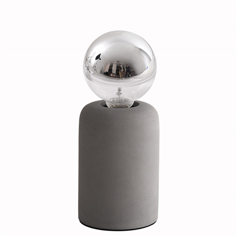 CT-7013 Small Bedside Concrete Table Lamps For Bedroom
