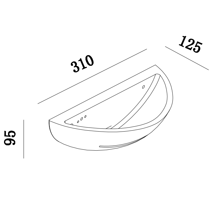 GW-8062 Up Lighter Wall Sconce Made From Plaster E27