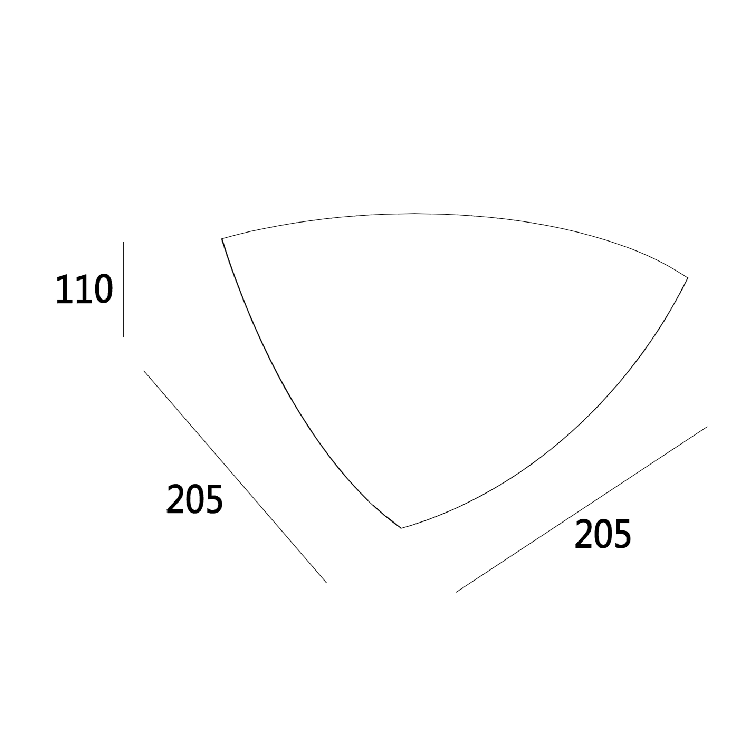 GW-8074 Gypsum Up Down Corner Wall Lights For Living Room