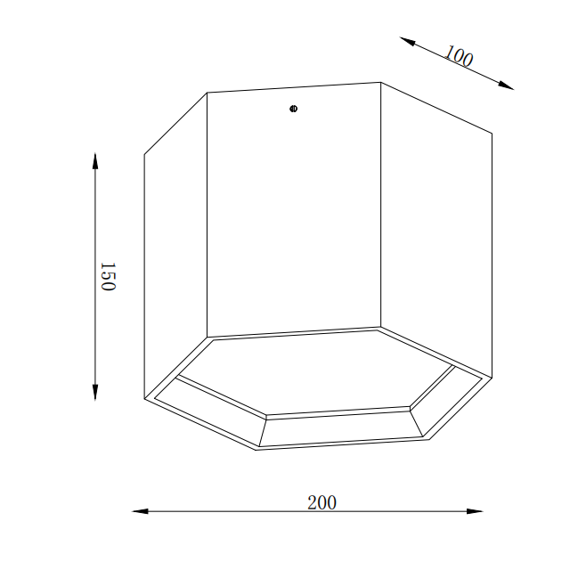 GC-4036H150 Plaster Geometric Flush Mount Ceiling Light