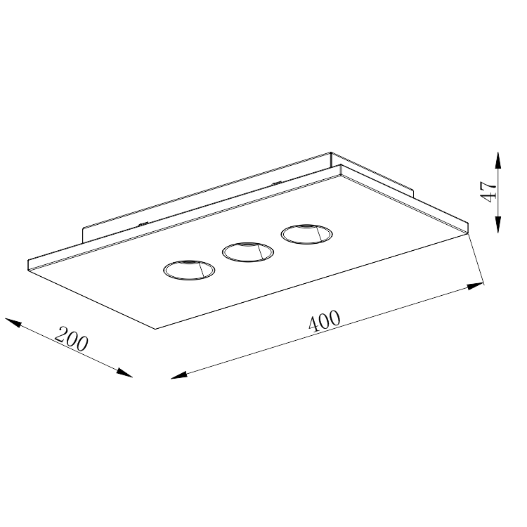 GC-4039-3 Gypsum White Flush Mount Circular Ceiling Light