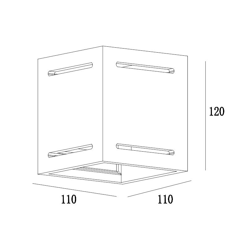 GW-8104 Wall mounted luminaires indirect lighting