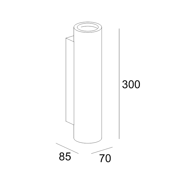 GW-8113 Surface Mounted Flush Gypsum Wall Washer Light