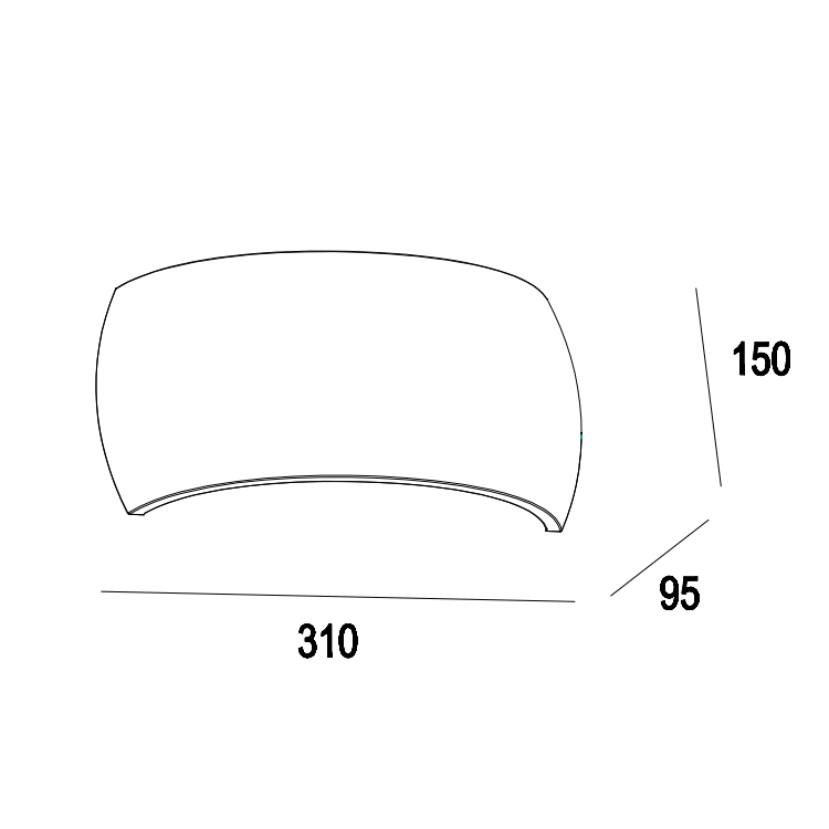 GW-8120 Plaster wall up down lighter living room lighting LED
