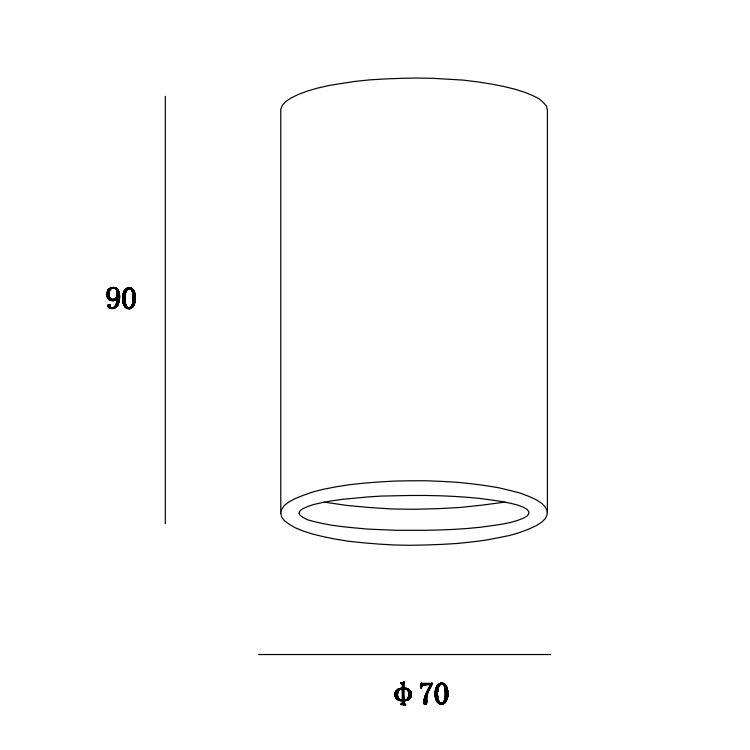GC-4004H9 Gypsum surface mounted ceiling light