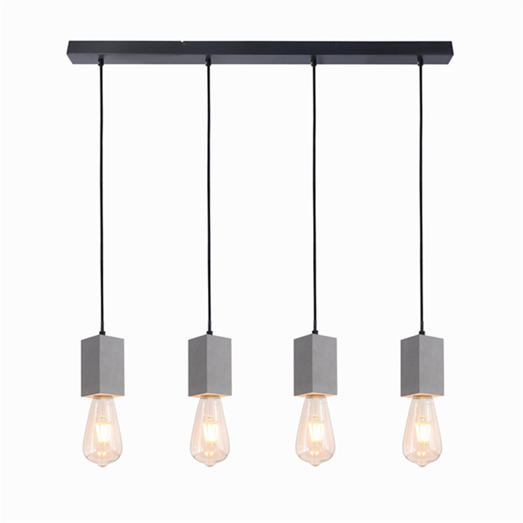 GP-6054-4 Cement Mini Hanging Light Concrete Ceiling Pendant