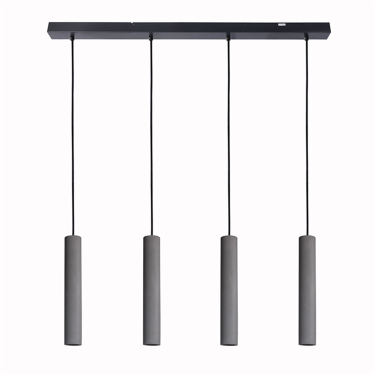 GP-6004-4 Large Grouped Concrete Look Pendant Light 4-lights
