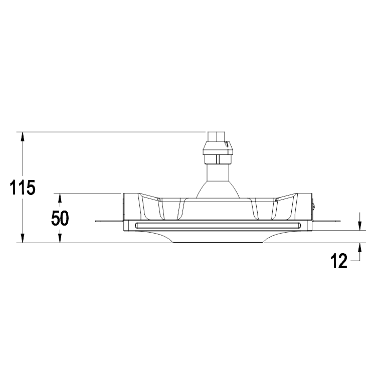 GC-1107 Round Trimless Downlight Recessed Plaster Spotlights