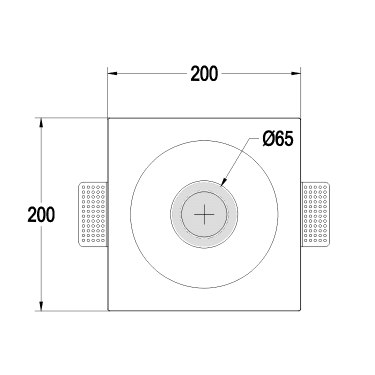 GC-1108 Trimless Led Recessed Lighting Spotlights Plaster