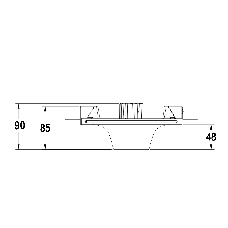 GC-1108 Trimless Led Recessed Lighting Spotlights Plaster