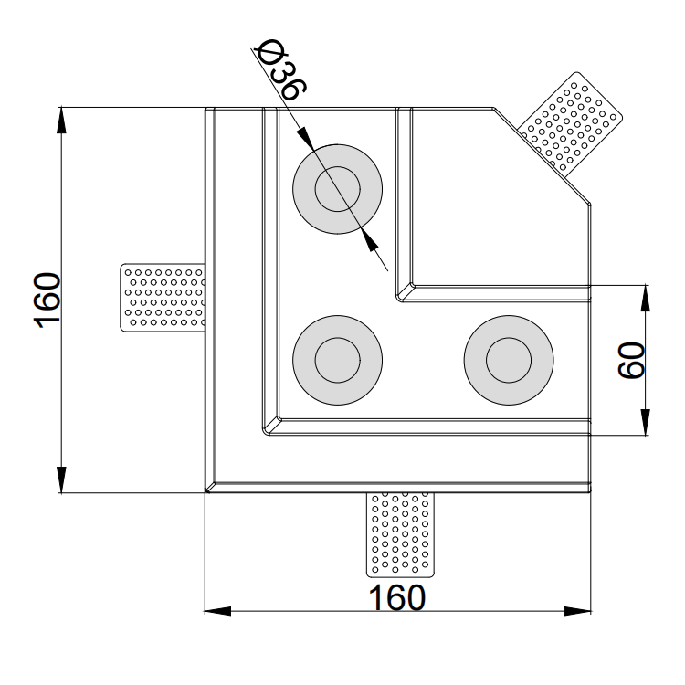 GC-1080 Gypsum Recessed Linear Ceiling Or Wall Light