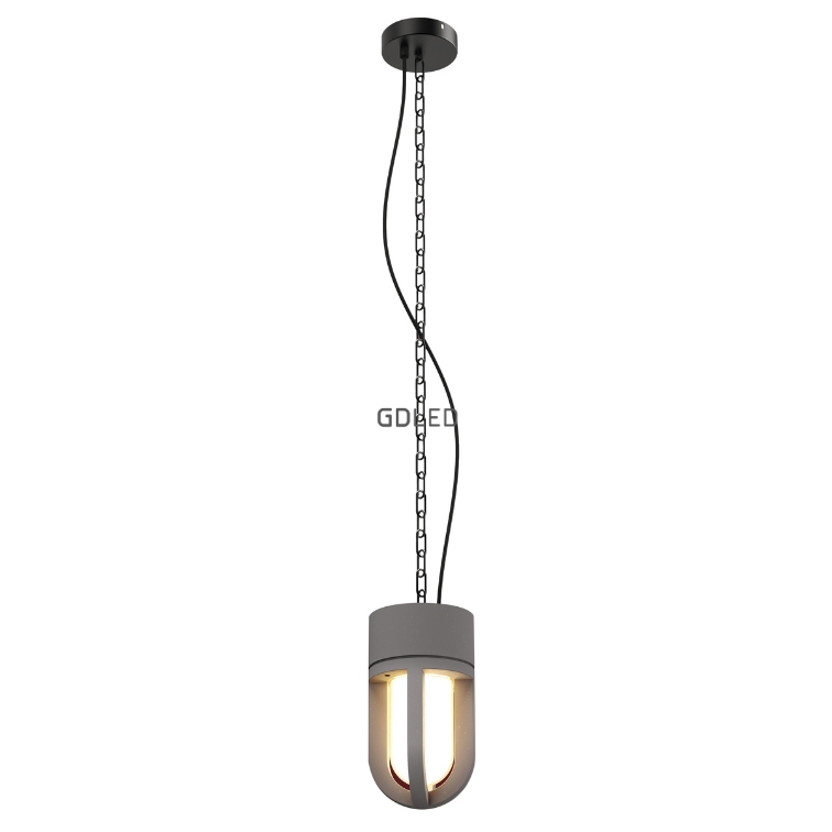 Concrete Outdoor Suspended Ceiling Light GPO-6801