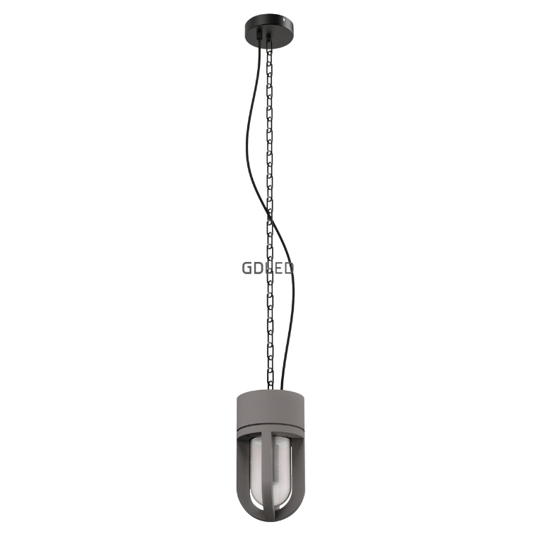 Concrete Outdoor Suspended Ceiling Light GPO-6801