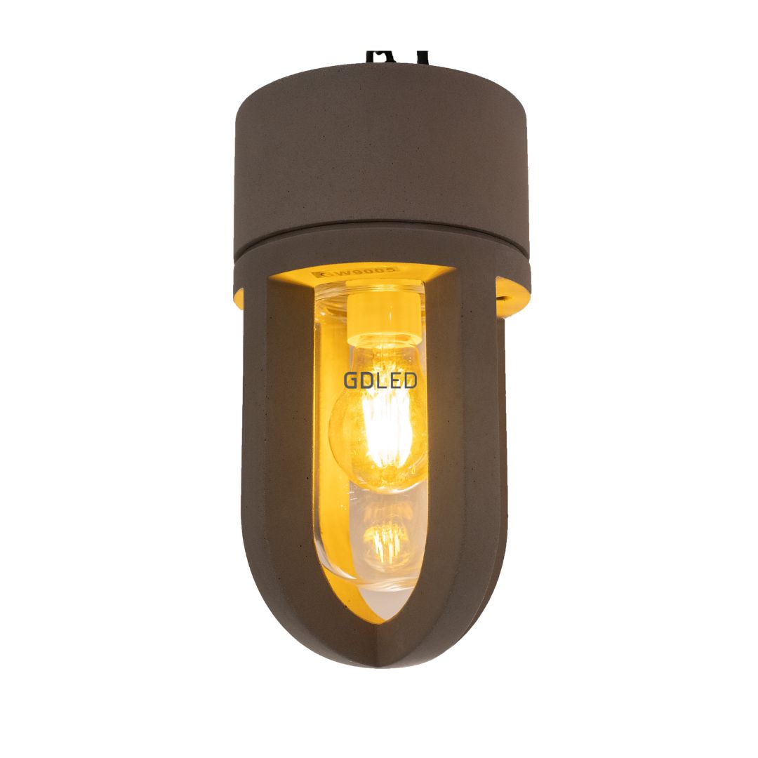 Concrete Outdoor Suspended Ceiling Light GPO-6801