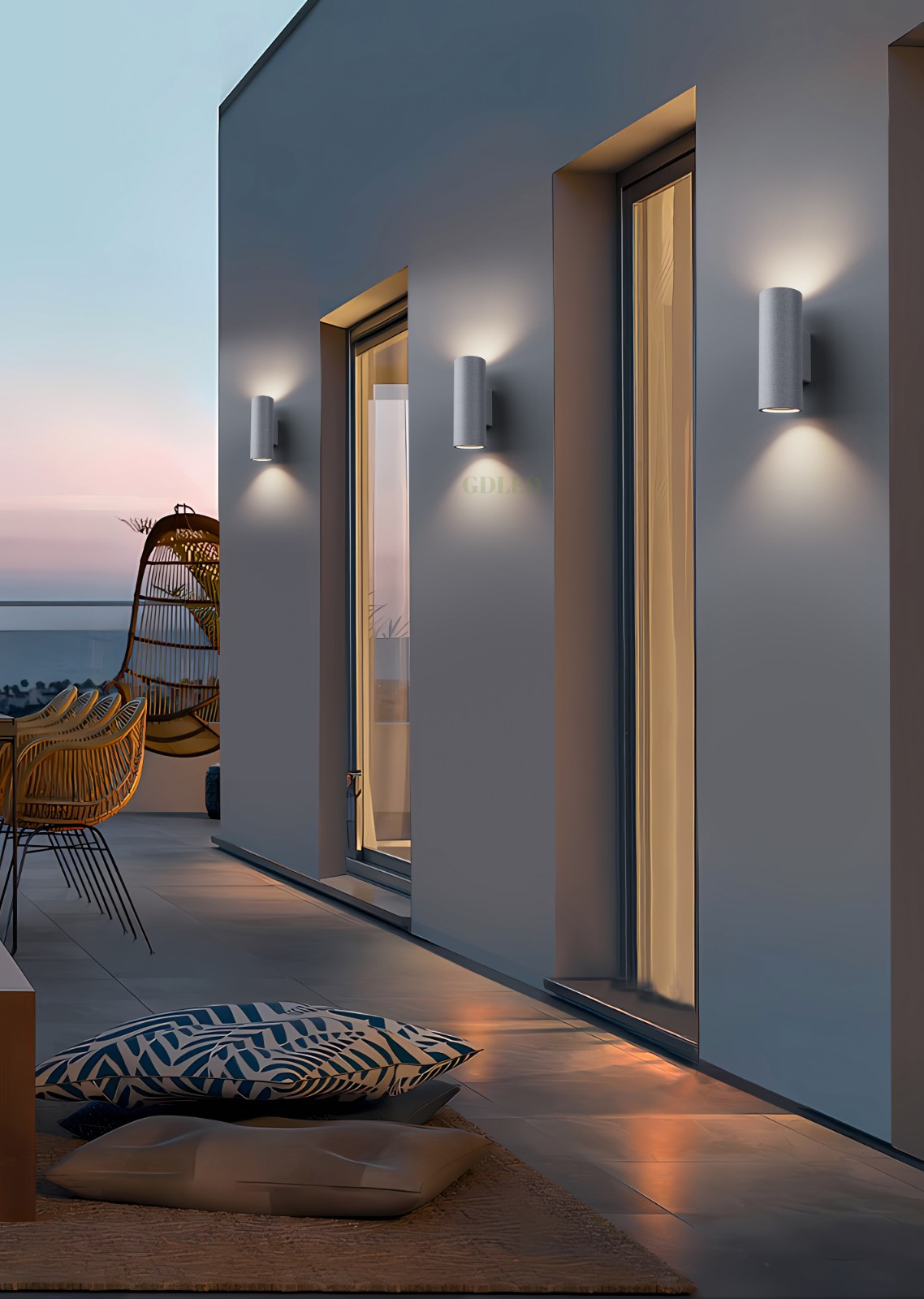 modern up and down wall light