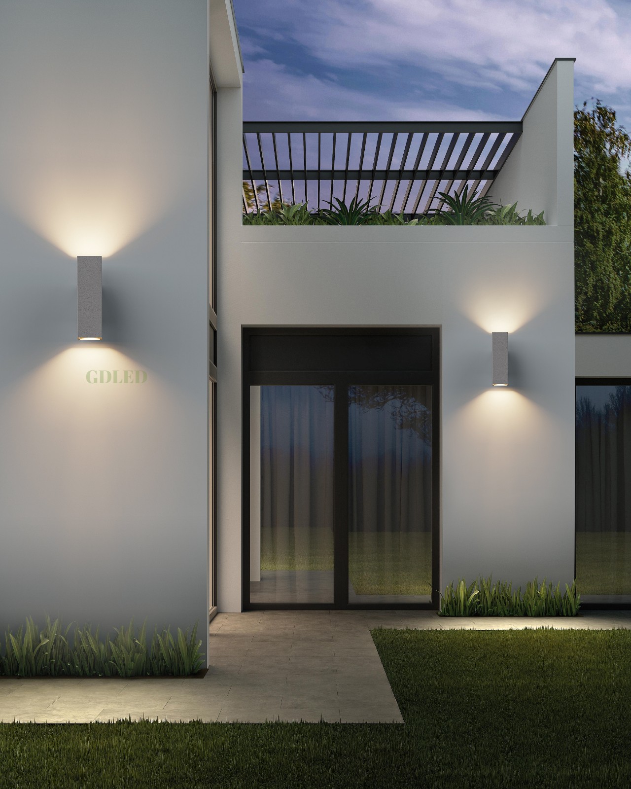 Modern outdoor wall light