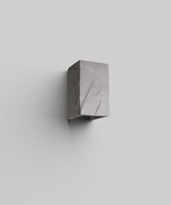 Moderne, nach oben und unten verstellbare LED-Wandleuchte aus Beton