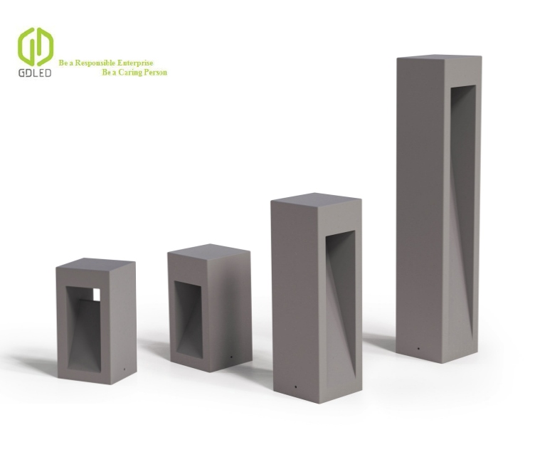trimless cement step wall light