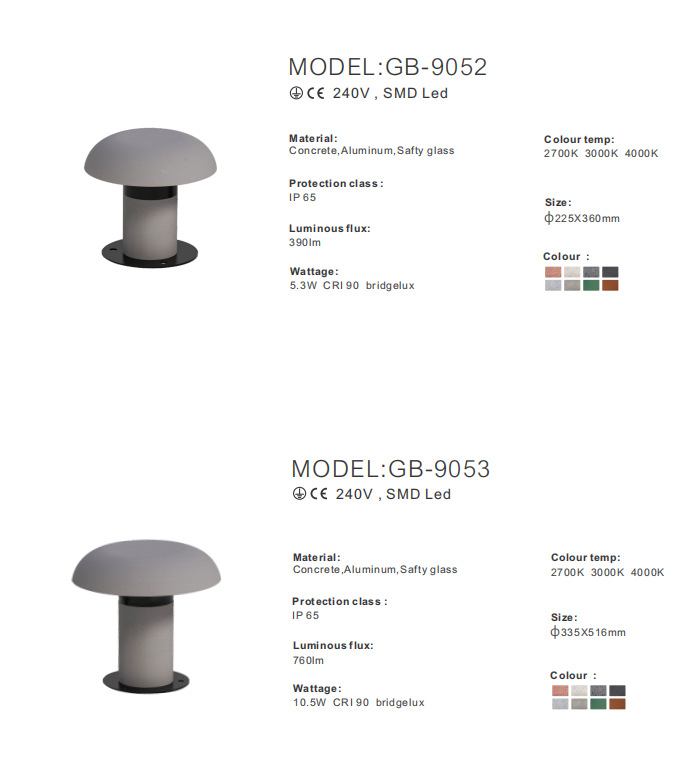 mushroom light fixture