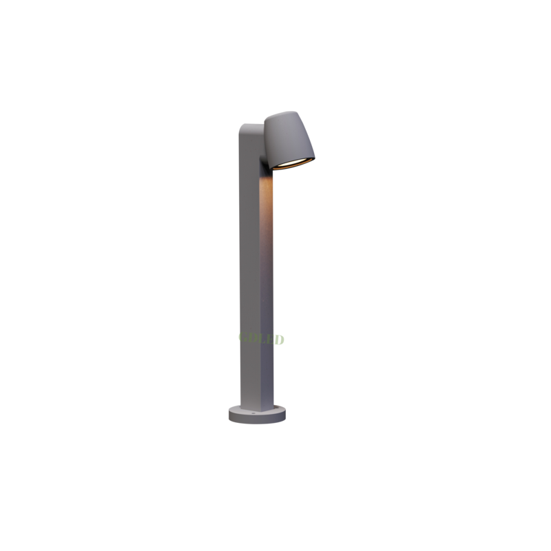 Concrete Outdoor Bollard Lamp for Pathways and Gardens