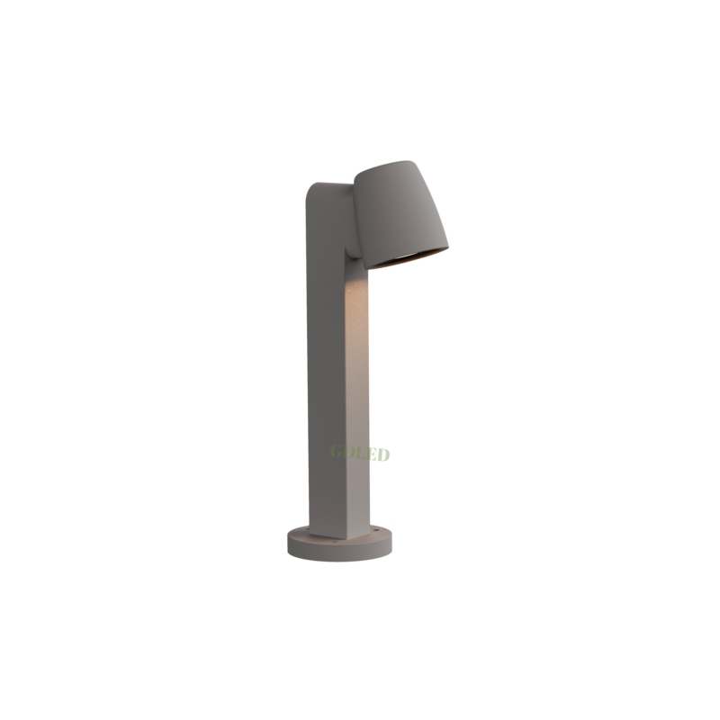 Concrete Outdoor Bollard Lamp for Pathways and Gardens