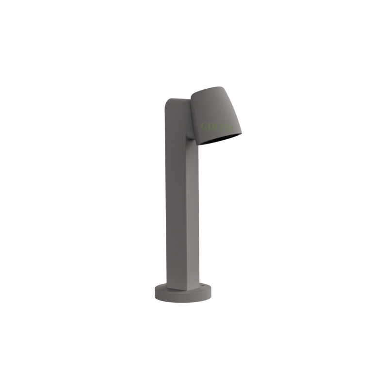 Concrete Outdoor Bollard Lamp for Pathways and Gardens