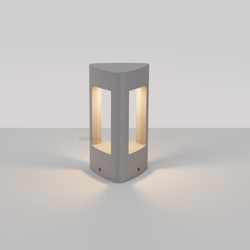 cage bollard light