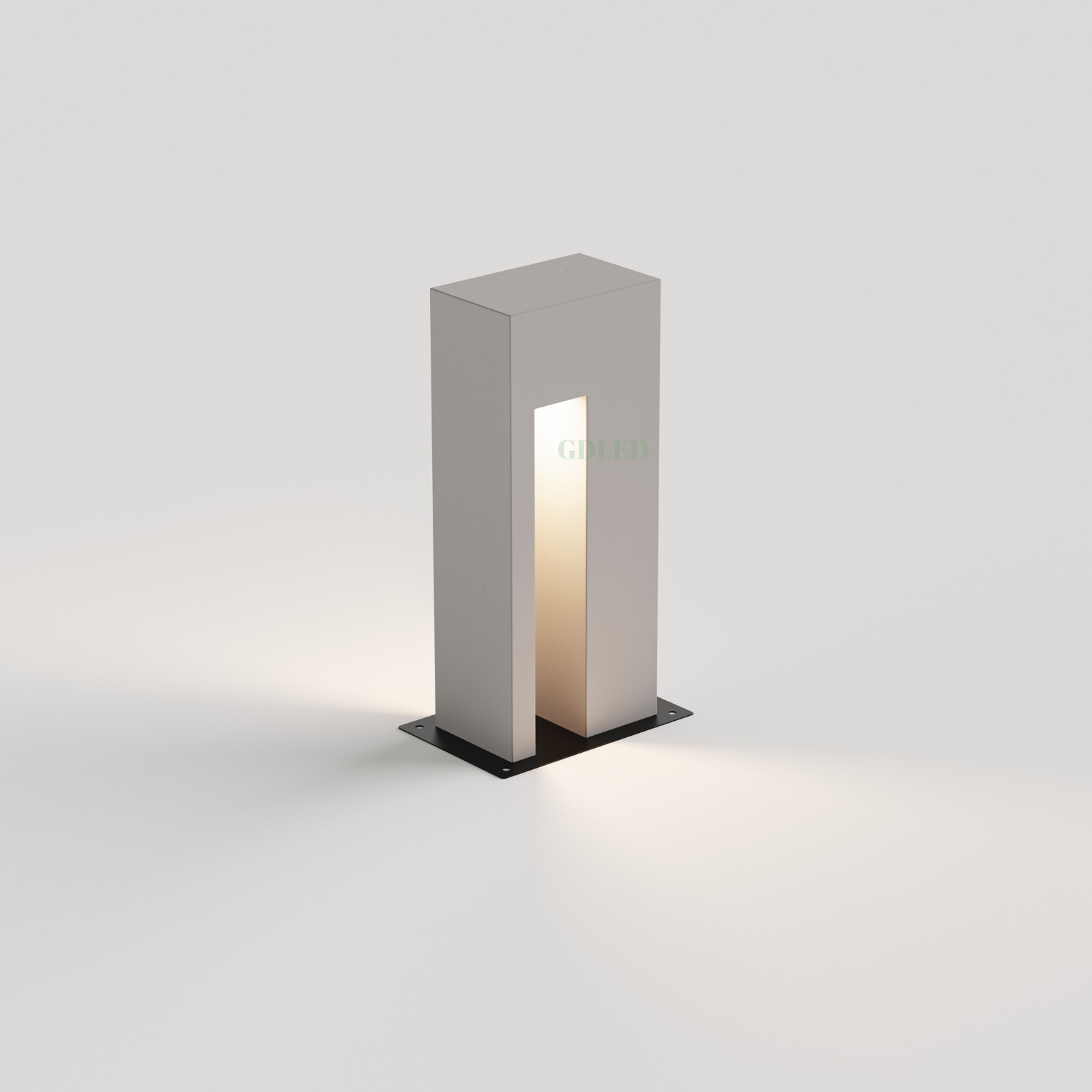 Landscape concrete lighting