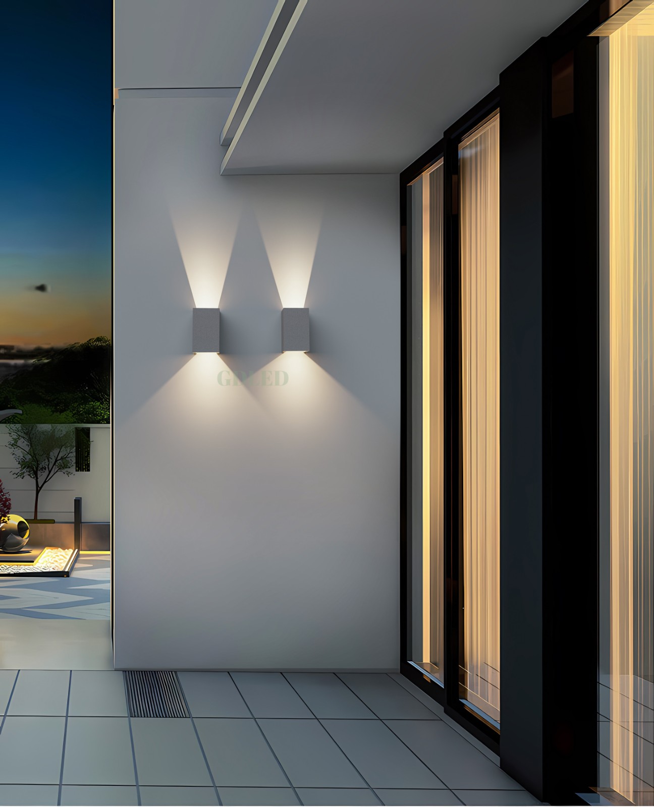 Stainless steel AISI304 outdoor light
