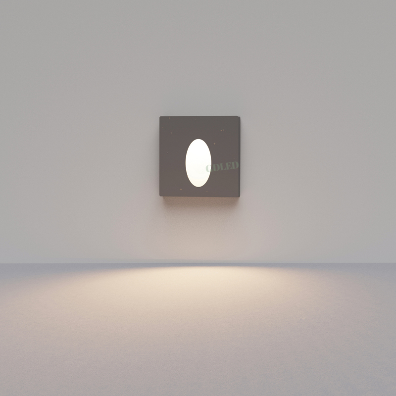 Recessed Concrete Step Light for Outdoor Stairs