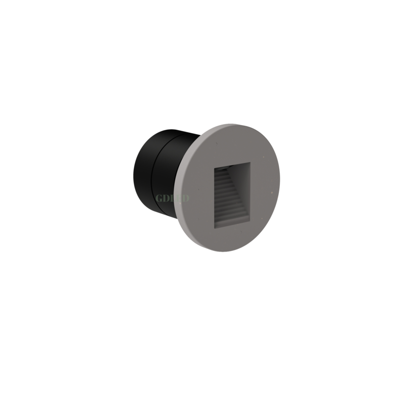 recessed concrete step light
