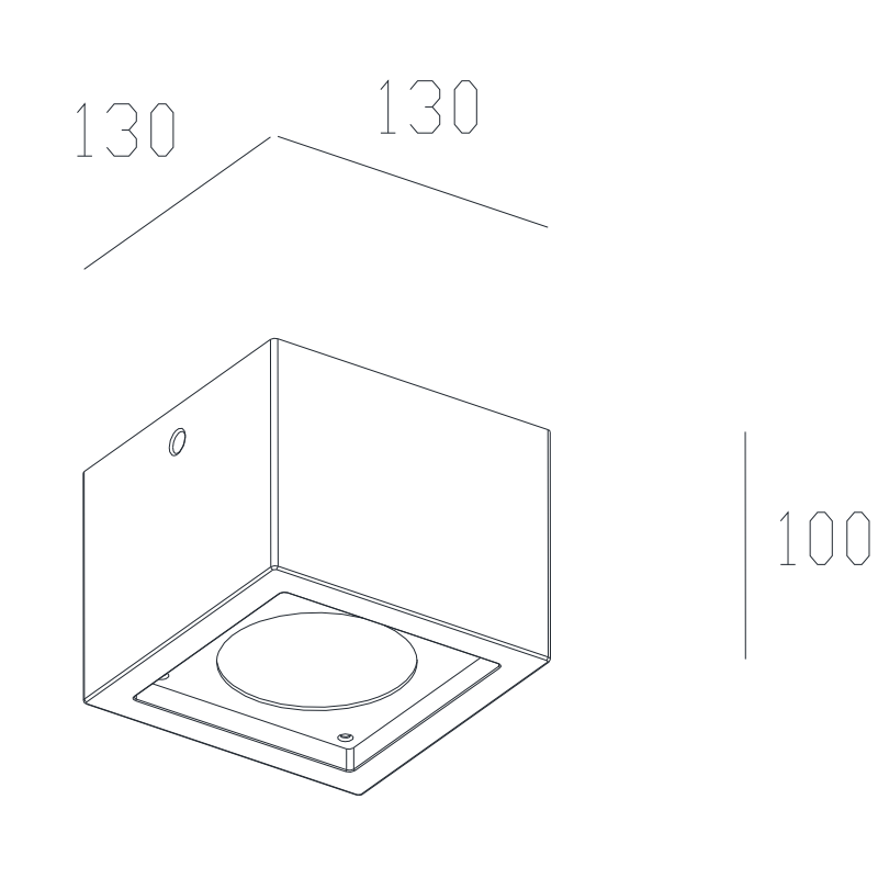 Outdoor Concrete Ceiling Light GCO-4801