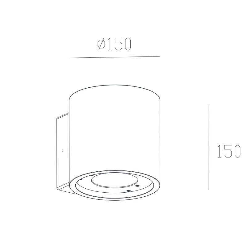 Modern Outdoor Cement Wall Sconce Lamp GW-9007