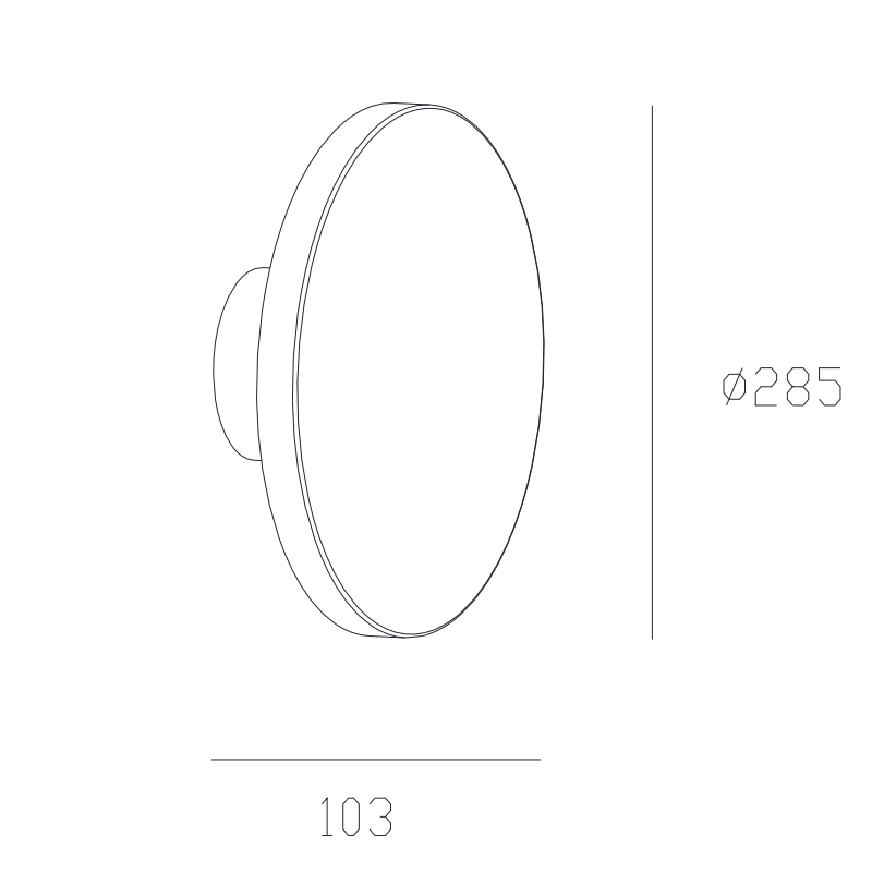 Round Outdoor Wall Mounted Concrete Light GW-9002