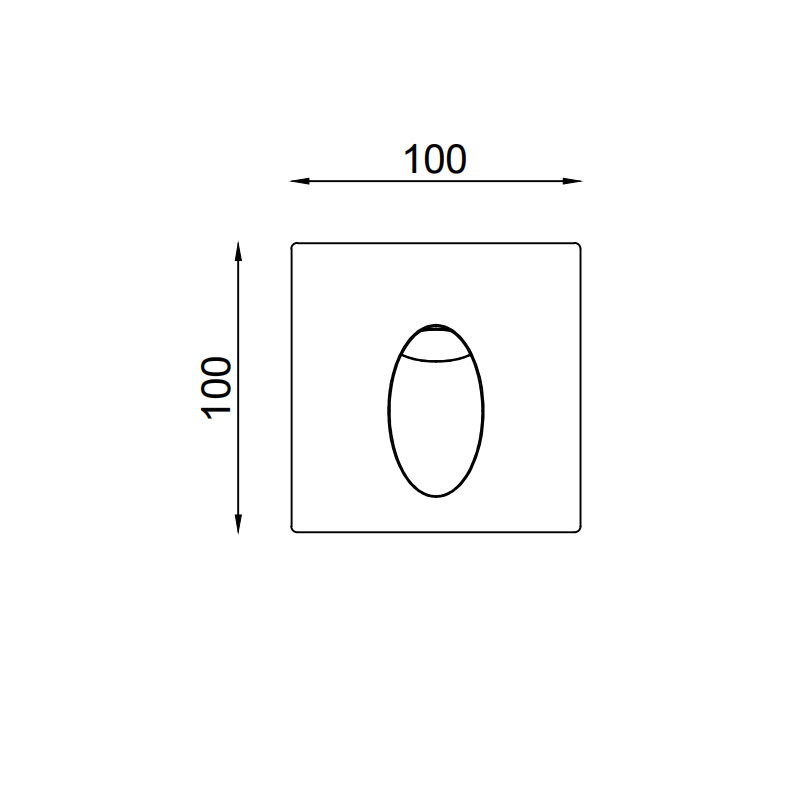 Recessed Concrete Step Light for Outdoor Stairs