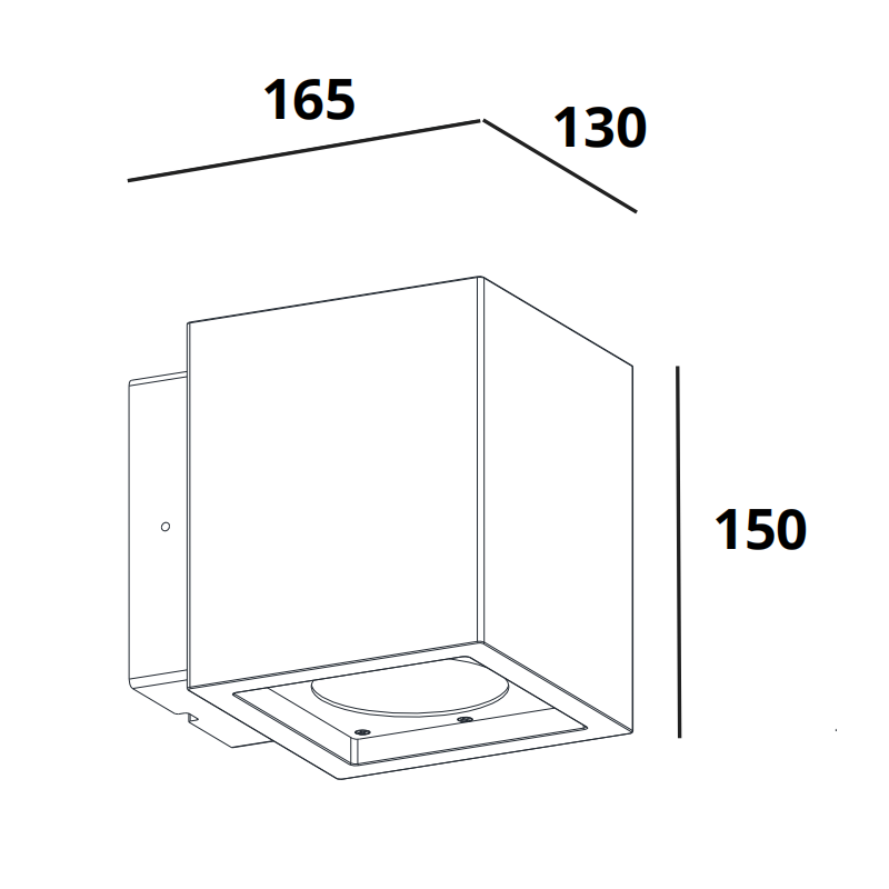Concrete Up and down industrial sconce wall lamp