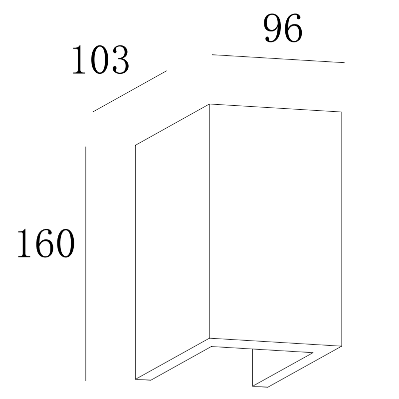 Concrete Outdoor Light IP65 Up and Down Wall Lights