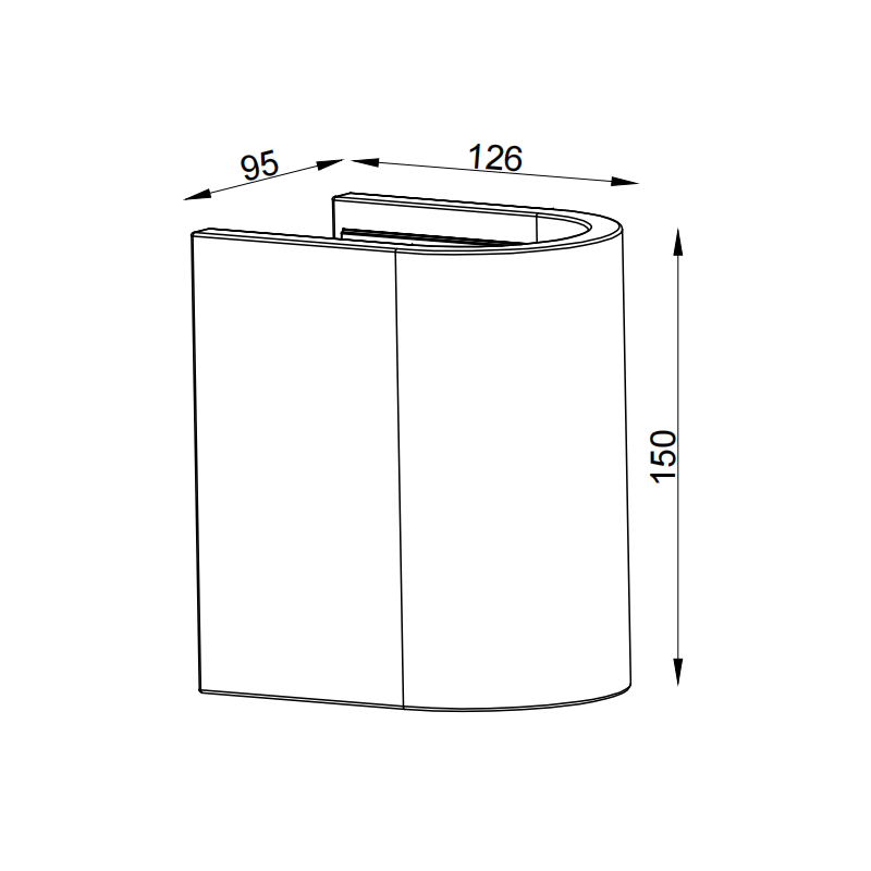 Exterior Cement Wall Sconce Light GW-8194