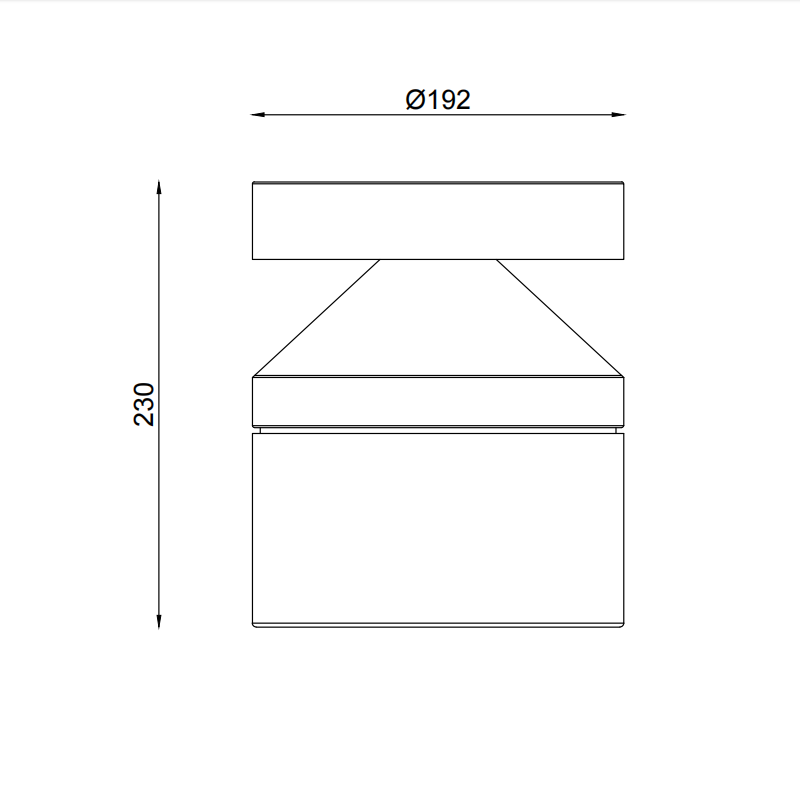 Modern Outdoor Cement LED Wall Lamp Waterproof