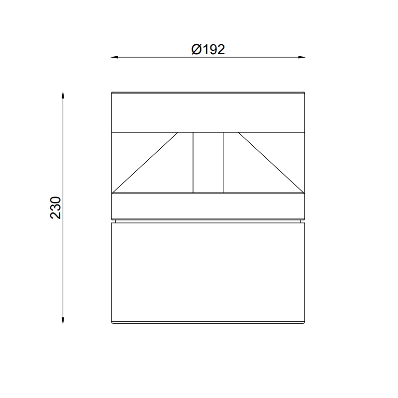 Concrete Wall Lamp Outdoor LED Waterproof Lighting