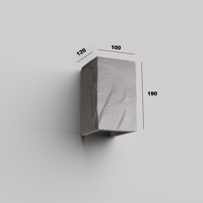 Modern Concrete Adjustable Up and Down LED Wall Lamp