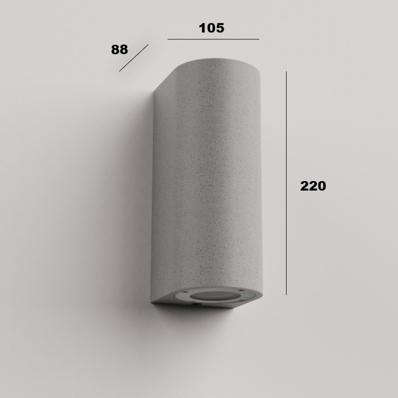 Industrial Outdoor Grey Cement Wall Mounted Light GW-8196