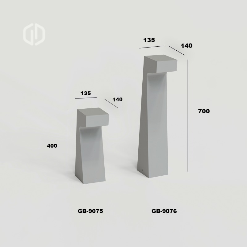 Concrete Bollards Lamp for Coastal Environments