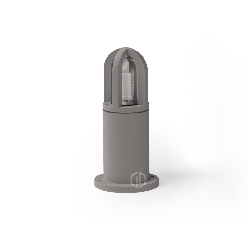 Commercial Exterior Concrete Bollard Lighting GB-5012