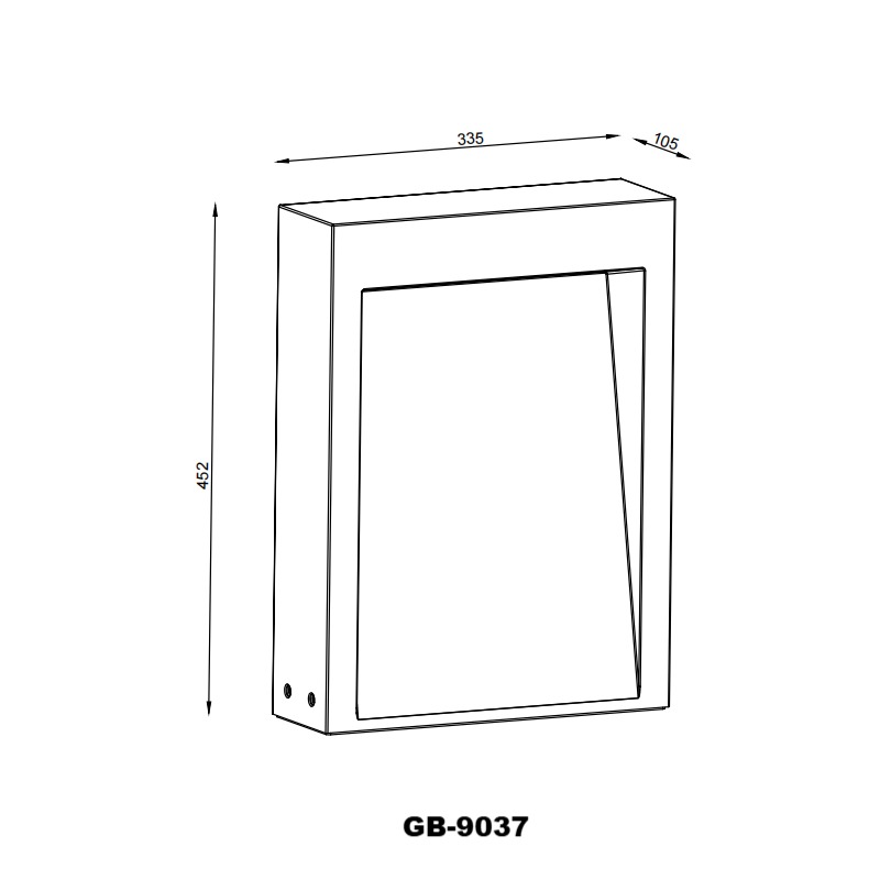 Modern Outdoor Cement Bollard Light for Lawn and Pathway Lighting