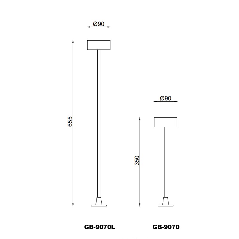 Durable IP65 Concrete Outdoor Light