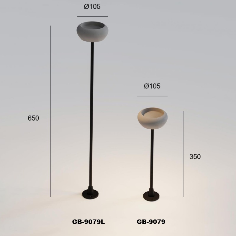 Landscape Concrete Lighting: Concrete Outdoor Light IP65 Highlights